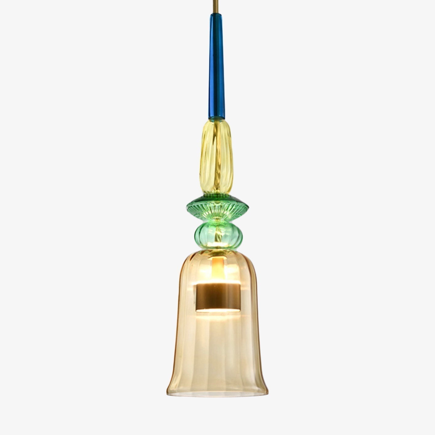 Sérina Suspension Lumineuse | Verre Coloré, LED Économe 9