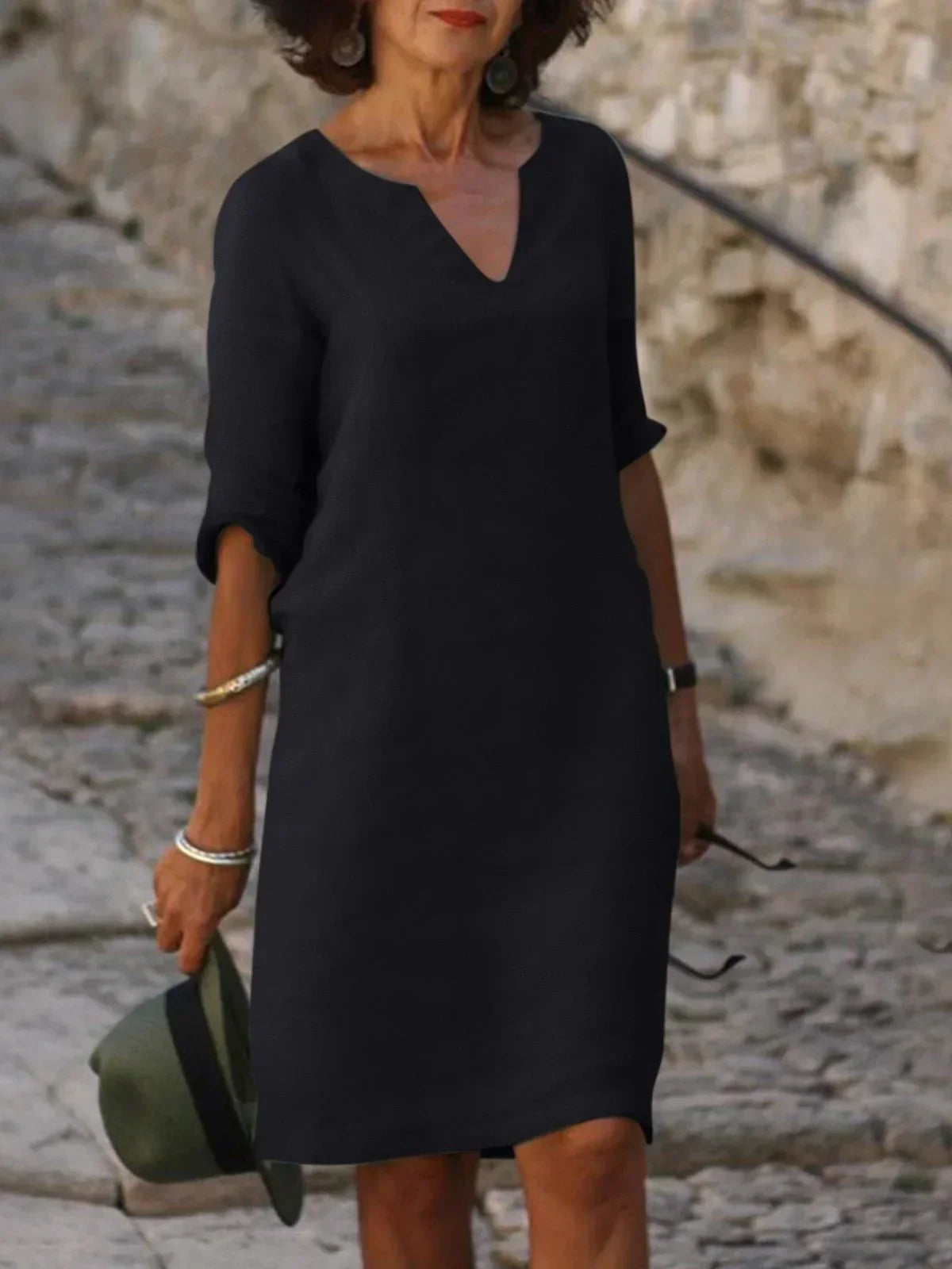 Skylar Women's Dress | V-Neck, Flattering Fit, Elegant 0