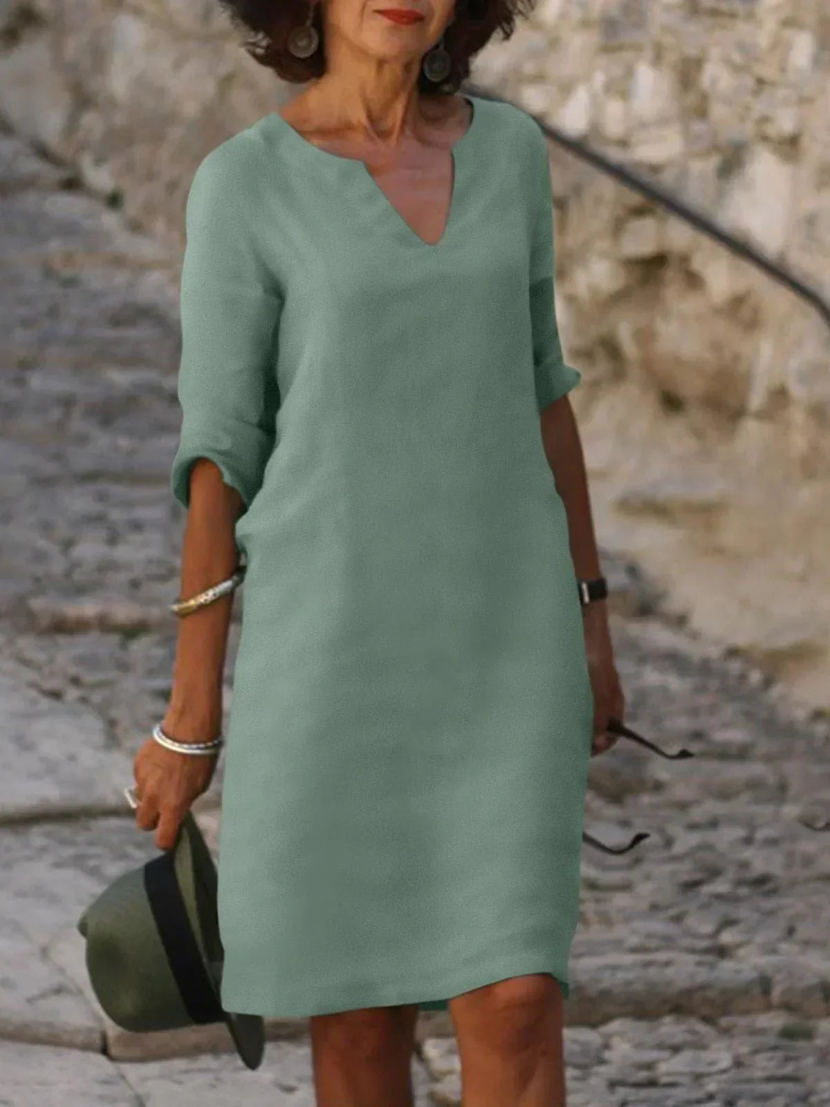 Skylar Women's Dress | V-Neck, Flattering Fit, Elegant 3