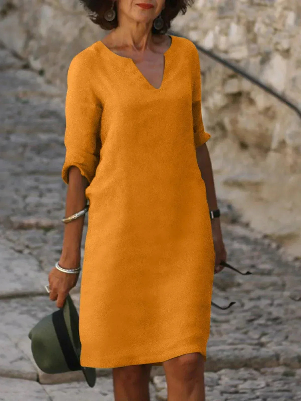 Skylar Women's Dress | V-Neck, Flattering Fit, Elegant 4
