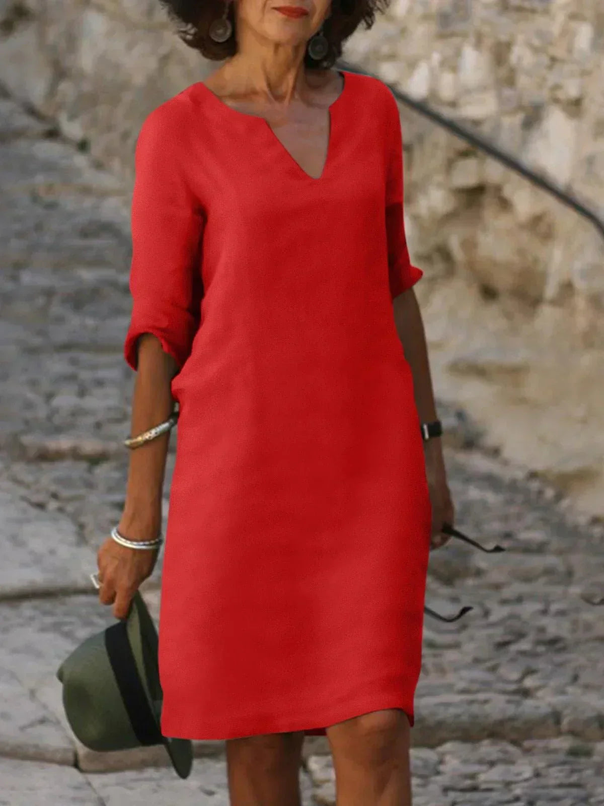 Skylar Women's Dress | V-Neck, Flattering Fit, Elegant 5
