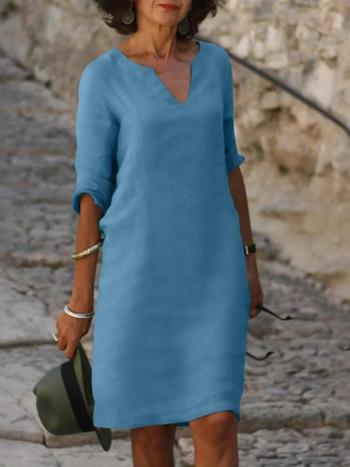 Skylar Women's Dress | V-Neck, Flattering Fit, Elegant 9