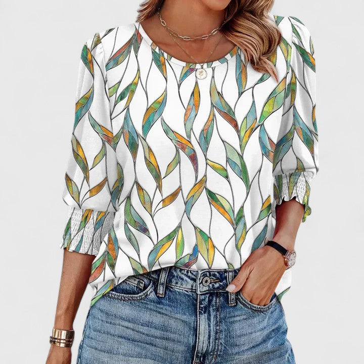 Solara Women's Crop Top | Lightweight Smocked Design, Going Out Style 5