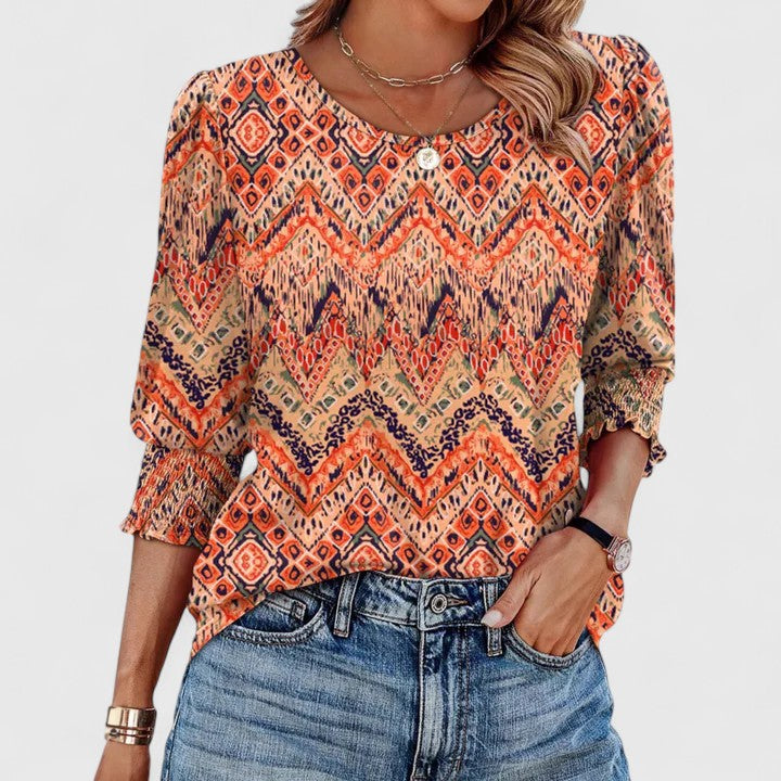 Solara Women's Crop Top | Lightweight Smocked Design, Going Out Style 8