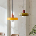 Stilo Suspension Lumineuse | Verre Coloré Style Bauhaus 1