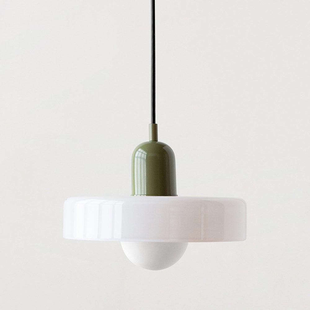 Stilo Suspension Lumineuse | Verre Coloré Style Bauhaus 12