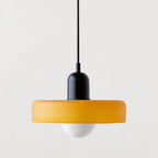 Stilo Suspension Lumineuse | Verre Coloré Style Bauhaus 16