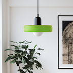 Stilo Suspension Lumineuse | Verre Coloré Style Bauhaus 19