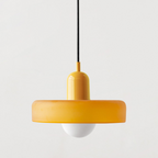 Stilo Suspension Lumineuse | Verre Coloré Style Bauhaus 24