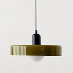 Stilo Suspension Lumineuse | Verre Coloré Style Bauhaus 25