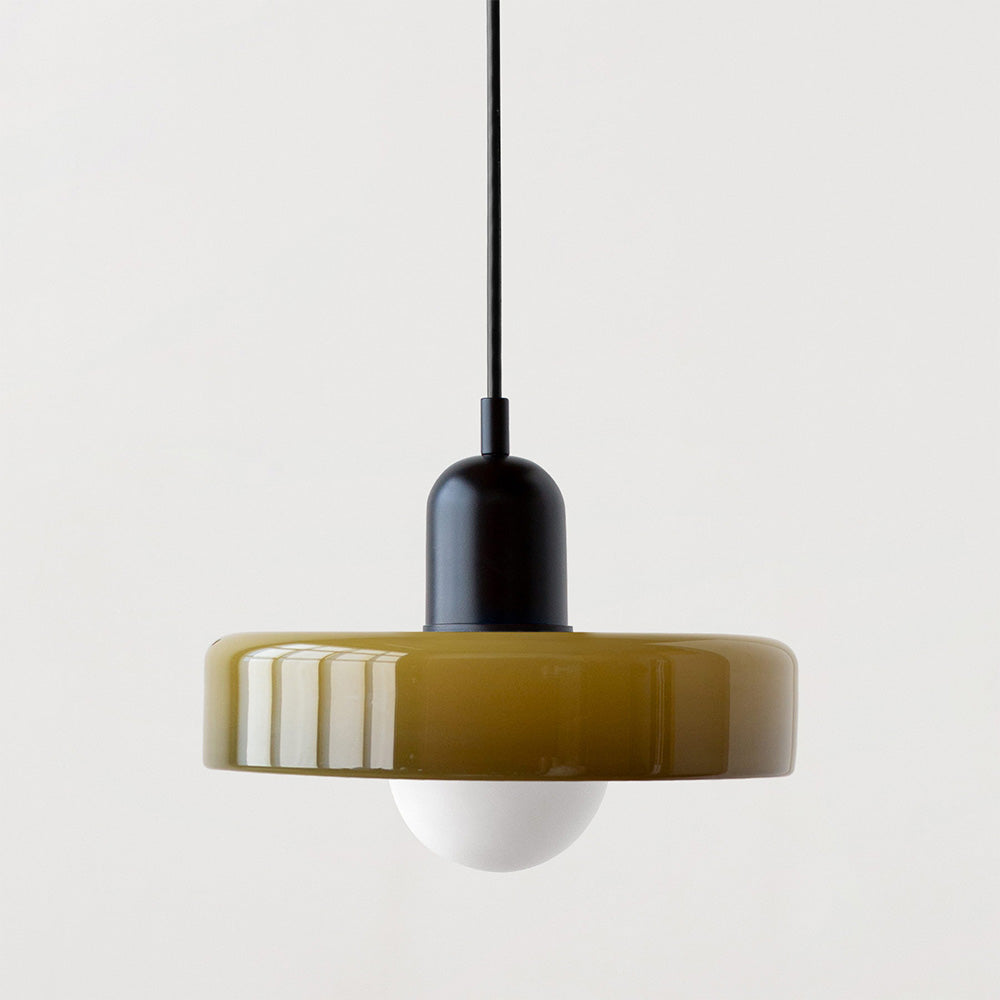 Stilo Suspension Lumineuse | Verre Coloré Style Bauhaus 8