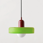 Stilo Suspension Lumineuse | Verre Coloré Style Bauhaus 9