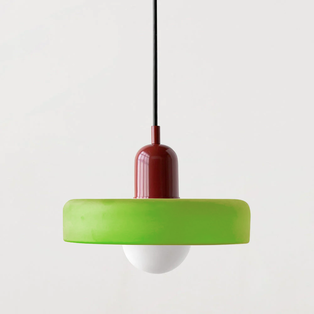 Stilo Suspension Lumineuse | Verre Coloré Style Bauhaus 9