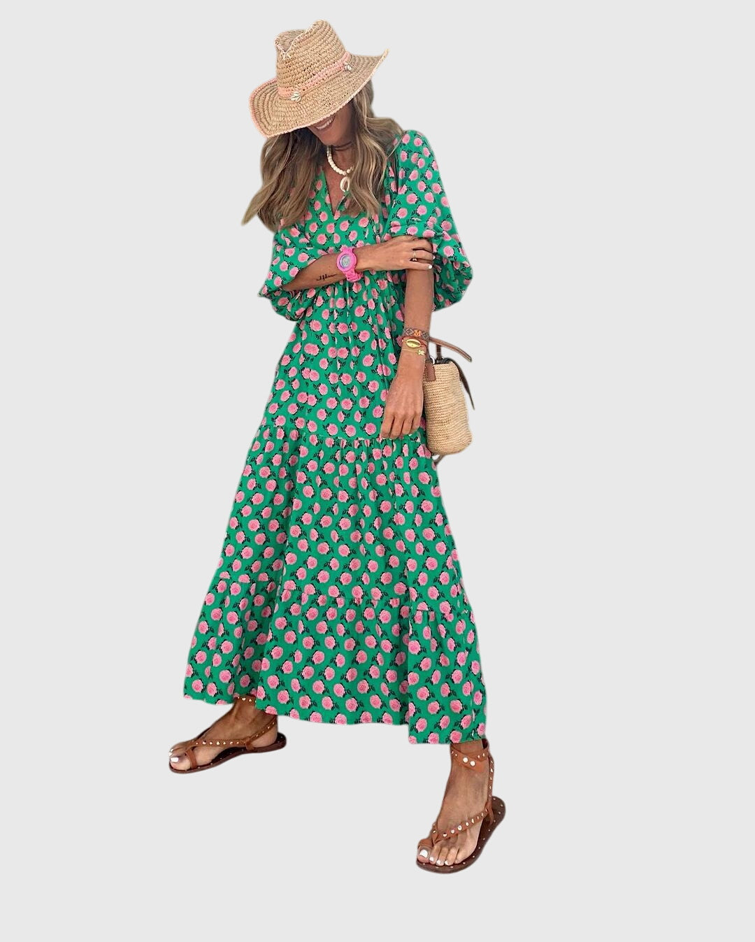 Stylish Women's Maxi Dress | Bohemian Chic Design 2