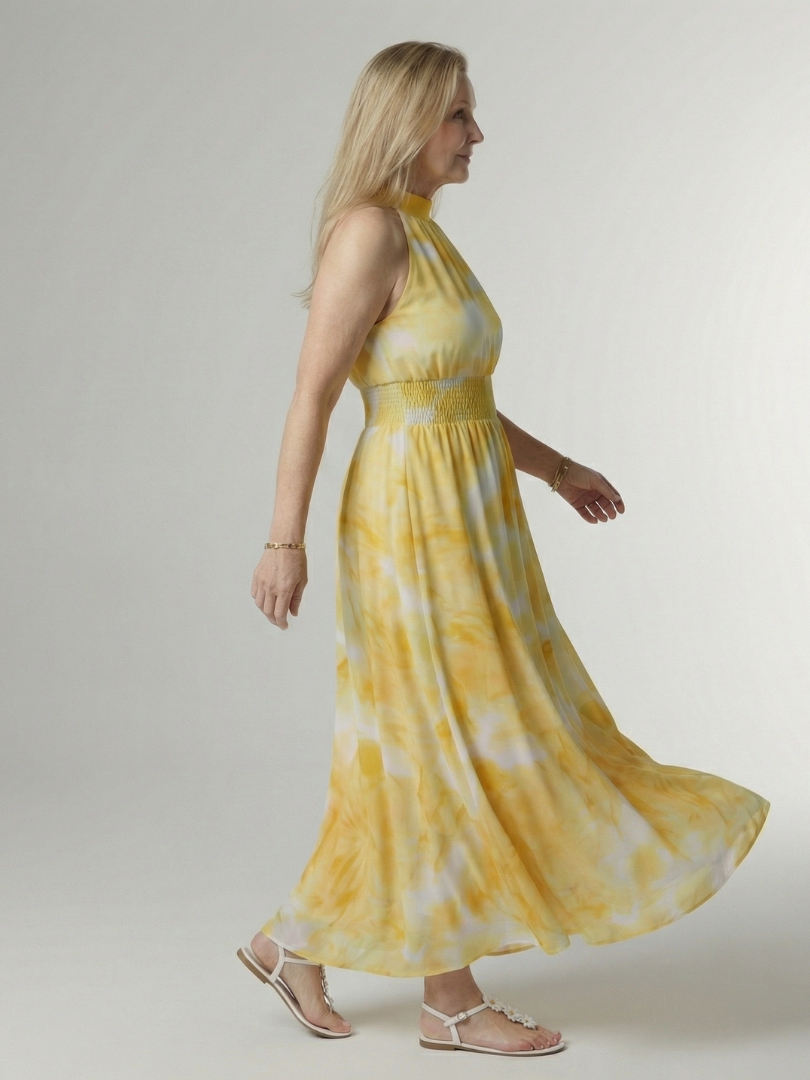 Sylin Women's Midi Dress | Lightweight Halter Design, Casual Summer Dress 1