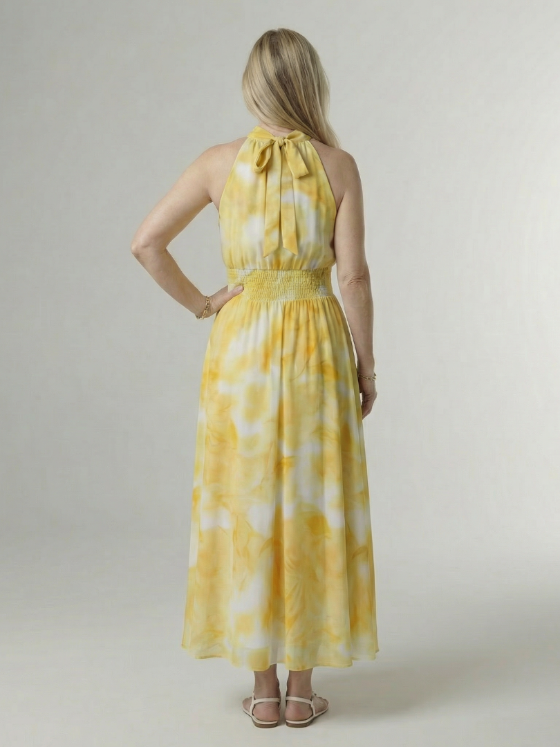 Sylin Women's Midi Dress | Lightweight Halter Design, Casual Summer Dress 3