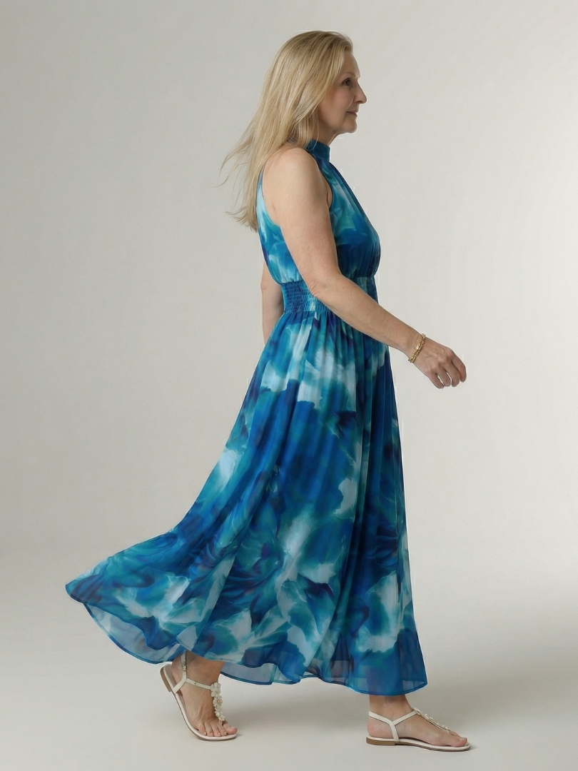 Sylin Women's Midi Dress | Lightweight Halter Design, Casual Summer Dress 5