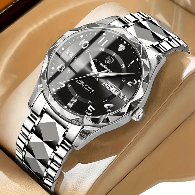 Taron Montre Sport Homme | Étanche 50m, Chronographe, Bracelet en Titane 10