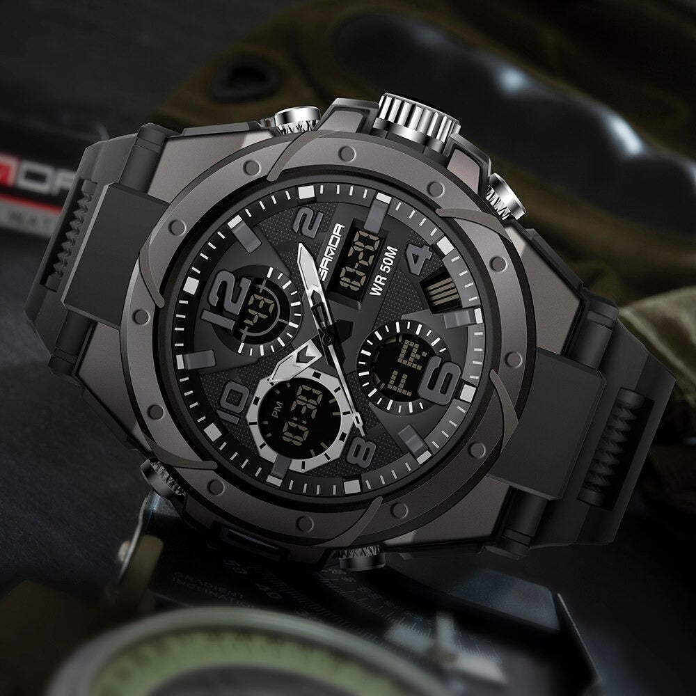 Titus Montre Homme | Montre Militaire Multifonctionnelle Résistante 6