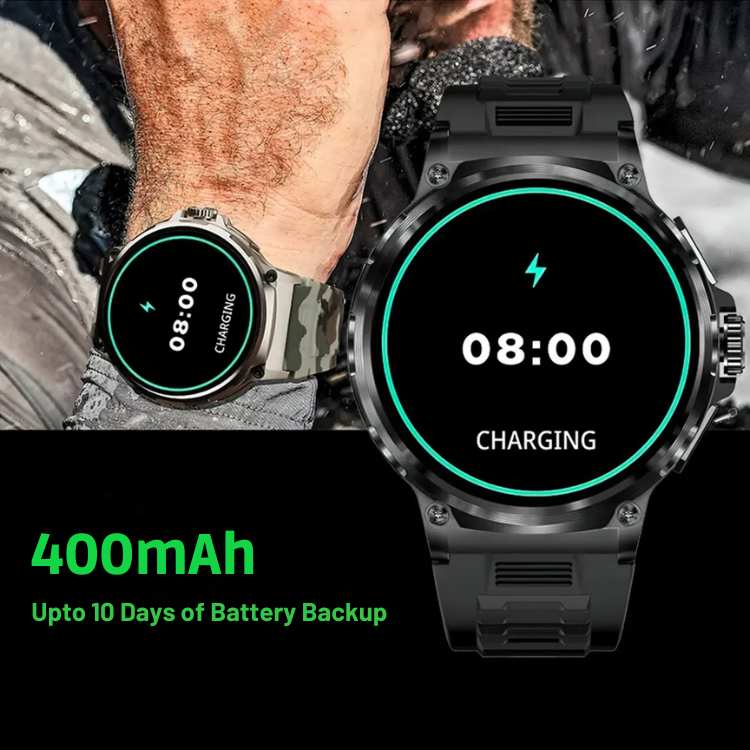 Triton Montre Intelligente | Autonomie 10 Jours, Surveillance Santé 24h/24 2