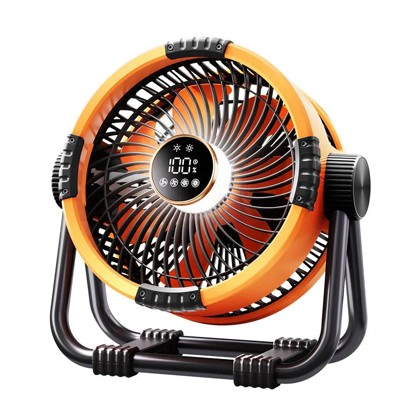 Ventilateur Camping Car | Batterie 20 000 mAh, Lumière LED, Télécommande 0