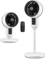 Ventilateur Sur Pied Silencieux | Oscillation 3D, Hauteur Réglable, Télécommande 0