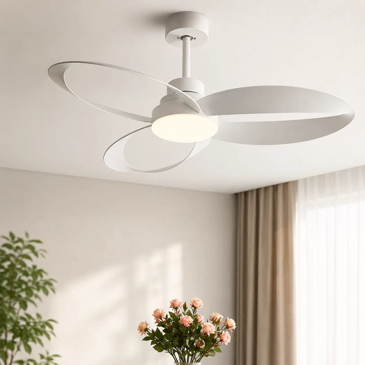Véra Ventilateur Plafond Silencieux | Pales en Bois, LED Intégré 0