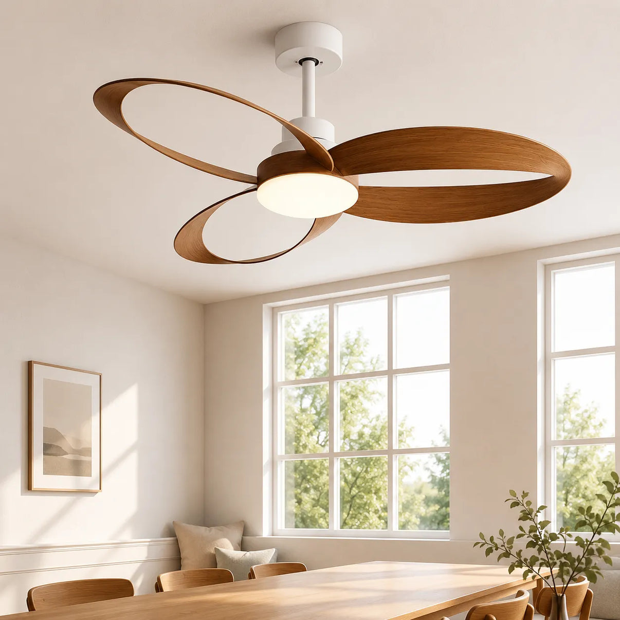 Véra Ventilateur Plafond Silencieux | Pales en Bois, LED Intégré 4