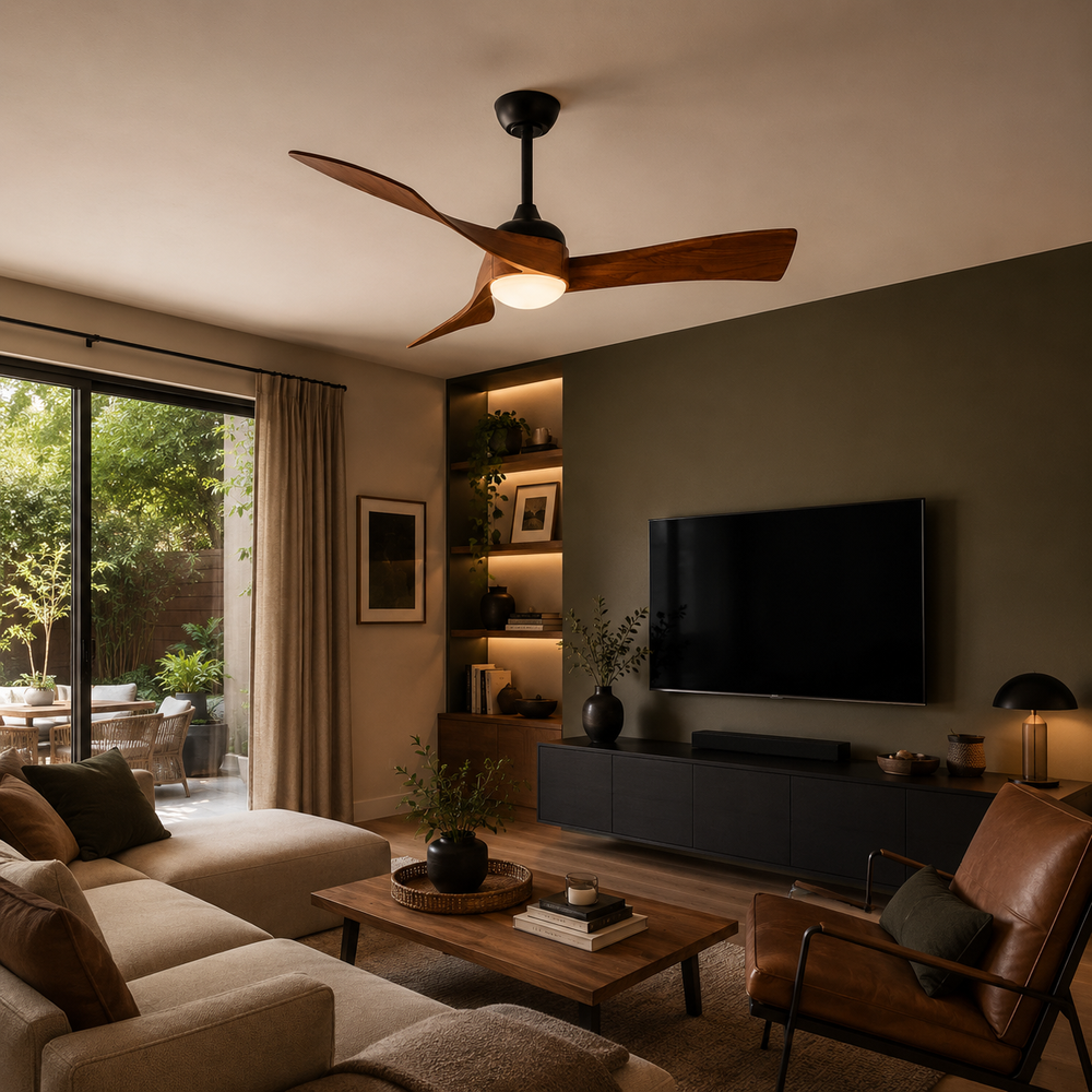 Véra Ventilateur Plafond | LED 132 cm, Silencieux, Réversible avec Télécommande 2