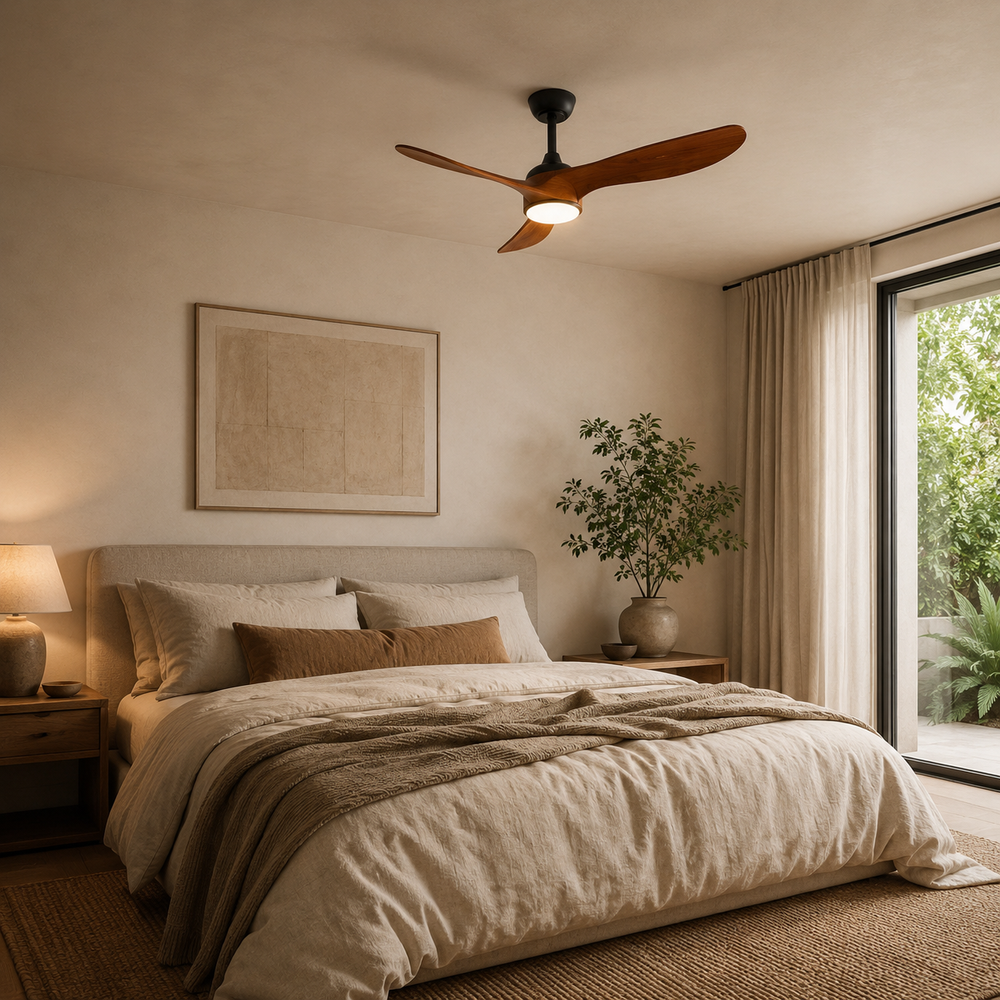 Véra Ventilateur Plafond | LED 132 cm, Silencieux, Réversible avec Télécommande 3