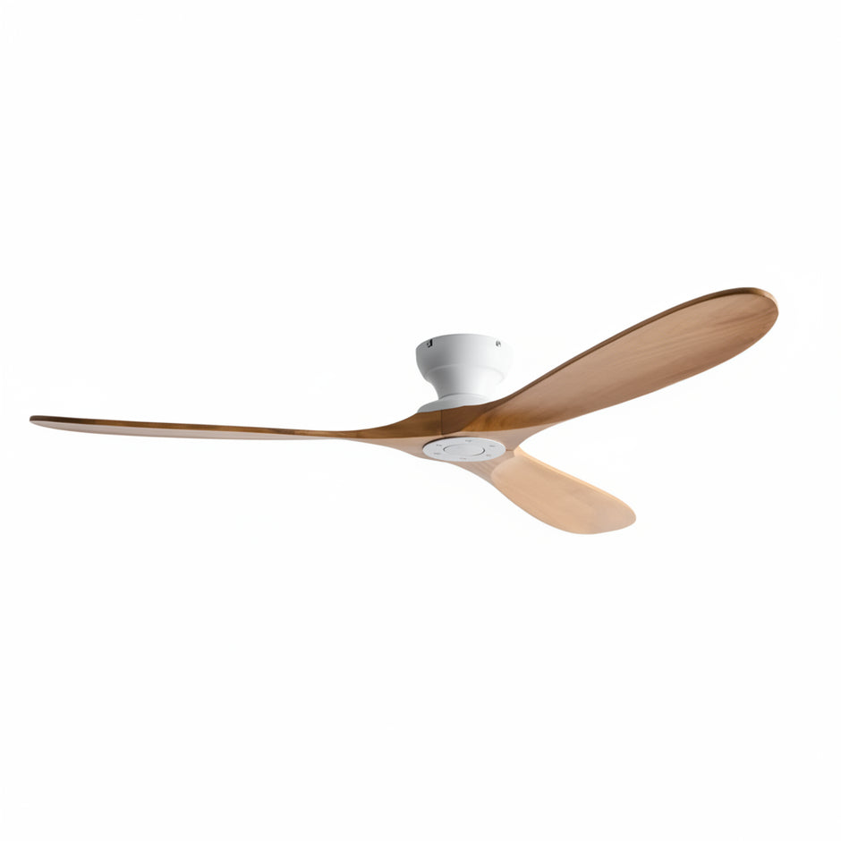Victor Ventilateur Plafond Silencieux | Bois Massif, Éclairage LED, Réversible 1