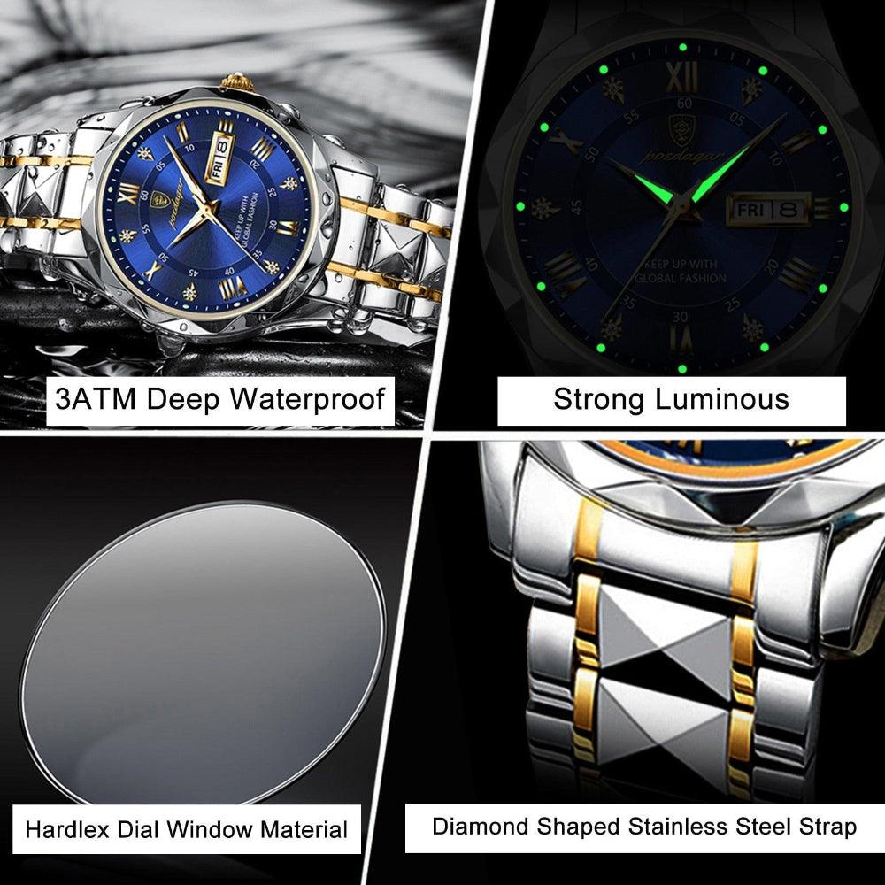 Vittorio Montre Homme | Acier Inoxydable, Mouvement Quartz 4