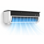 Wall-Mounted Bladeless Fan – Silent Air Circulator for Home 1