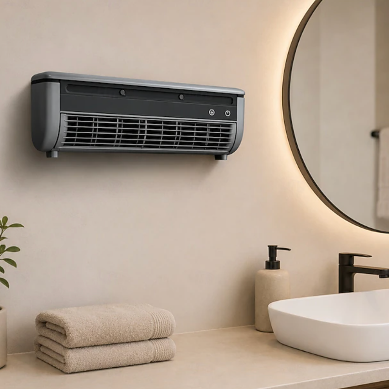 Wall-Mounted Bladeless Fan – Silent Air Circulator for Home 3
