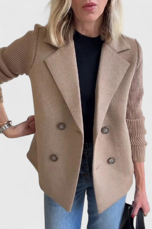 Winslet Women's Blazer | Chic Contrast Sleeves, Tailored Fit 8