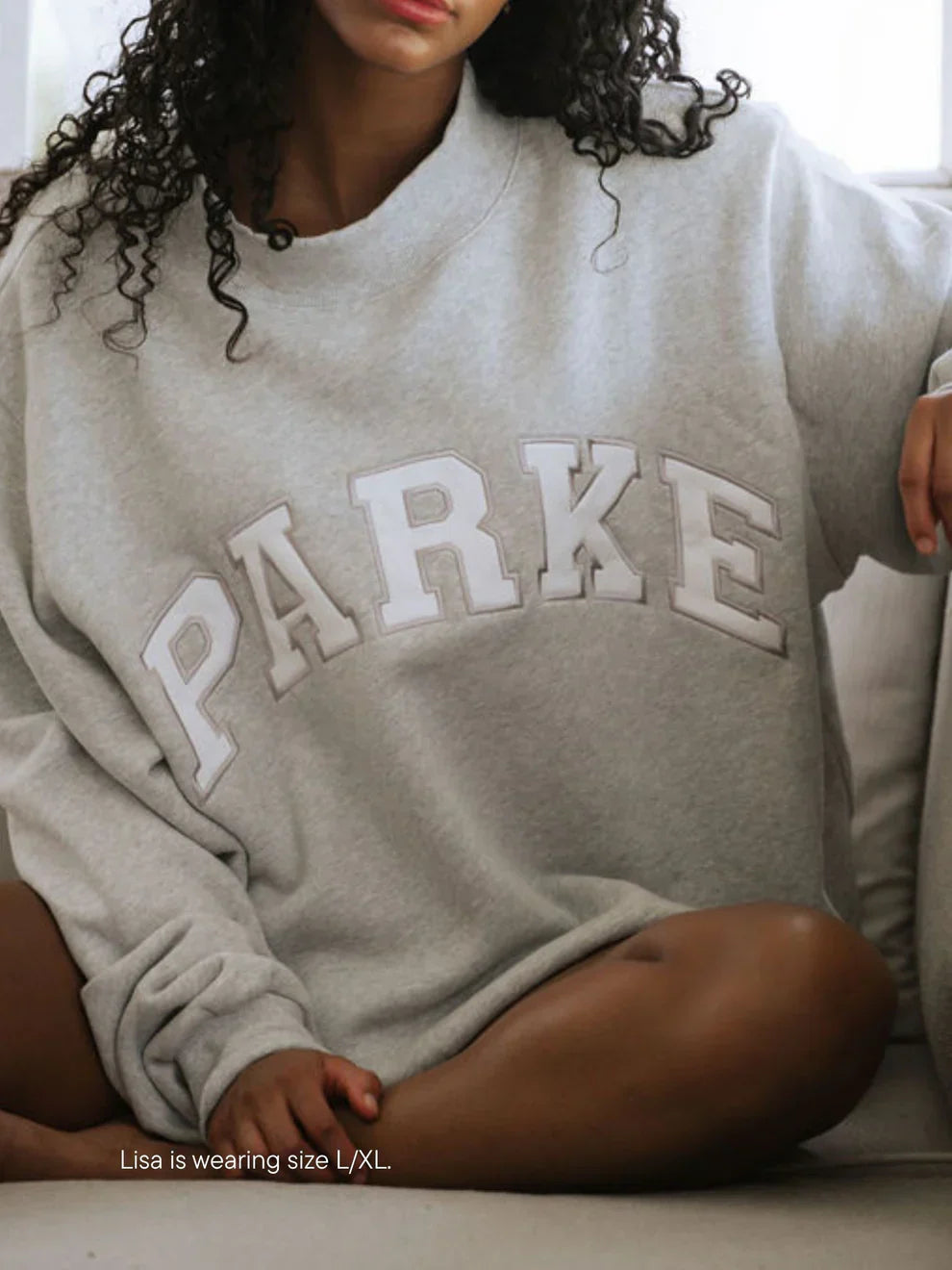 Indie | Women’s Oversized Varsity Crewneck Sweatshirt