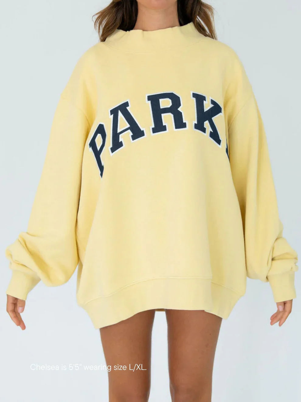 Indie | Women’s Oversized Varsity Crewneck Sweatshirt