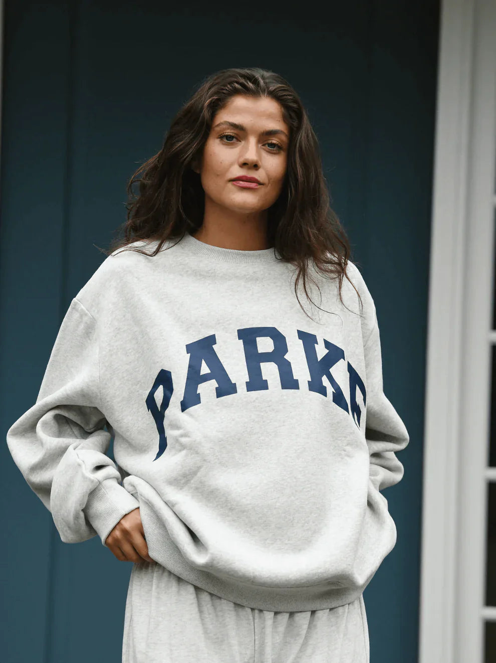 Indie | Women’s Oversized Varsity Crewneck Sweatshirt