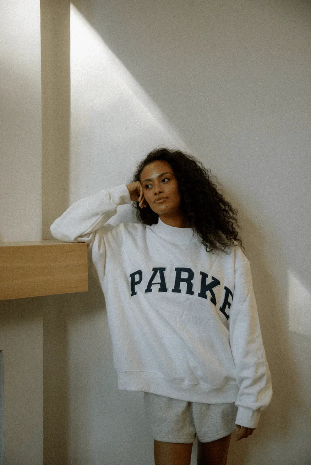 Indie | Women’s Oversized Varsity Crewneck Sweatshirt