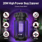 Zyra Électro-Insecticide UV | 20W, Protection Intérieure et Extérieure 80㎡ 1